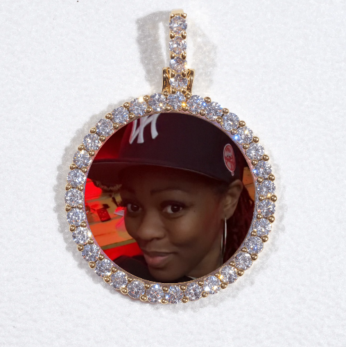 3D CIRCLE CUSTOM PICTURE PENDANT SMALL SIZE