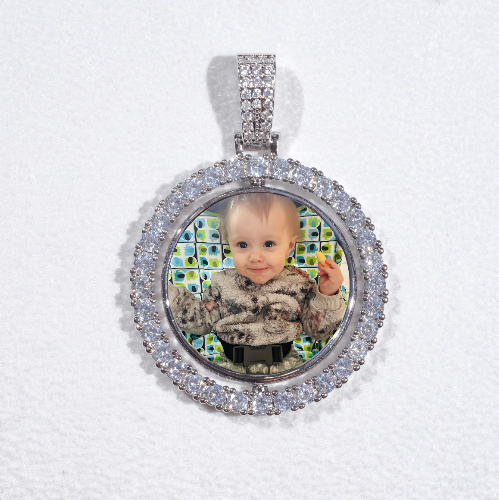 3D Spinning 2-Faced Custom Picture Pendant