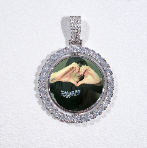 3D Spinning 2-Faced Custom Picture Pendant
