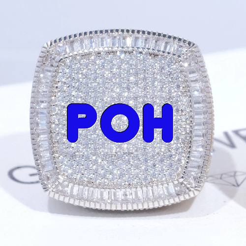 CUSTOM LETTER 3D ICED RING