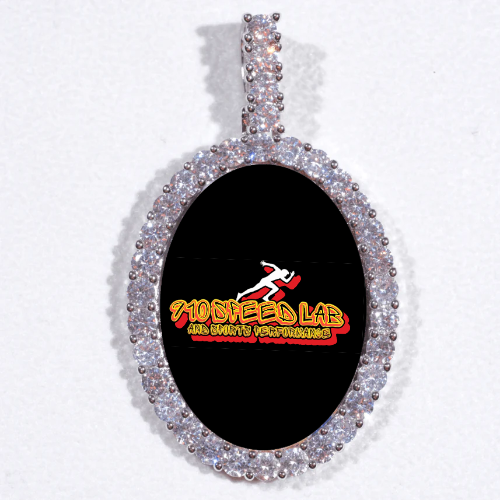 Large 3D Oval Custom Picture Pendant