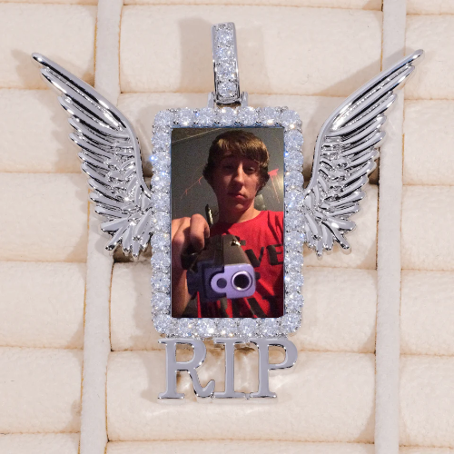 RIP WING 3D CUSTOM PICTURE PENDANT
