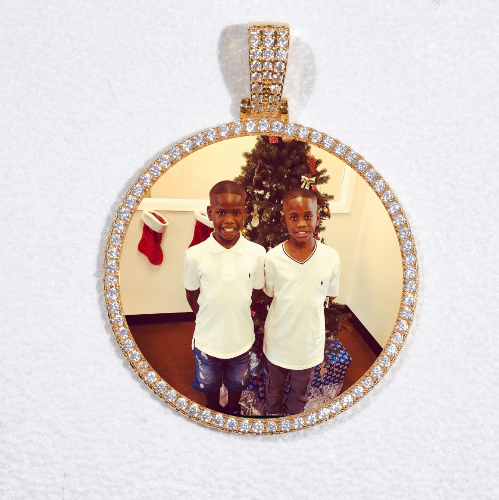 MEDIUM 3D CIRCLE CUSTOM PICTURE PENDANT