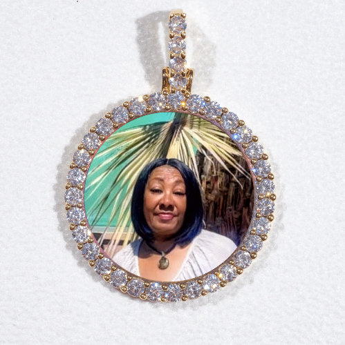 3D CIRCLE CUSTOM PICTURE PENDANT SMALL SIZE