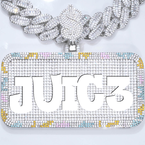 CUSTOM LETTER NECKLACE 3D COLORFUL SQUARE