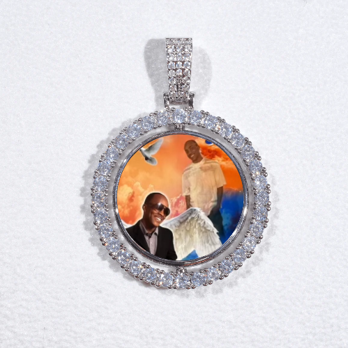 3D Spinning 2-Faced Custom Picture Pendant