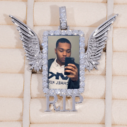 RIP WING 3D CUSTOM PICTURE PENDANT