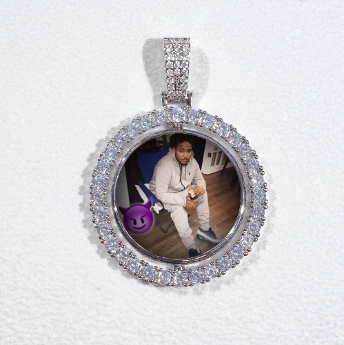 3D Spinning 2-Faced Custom Picture Pendant
