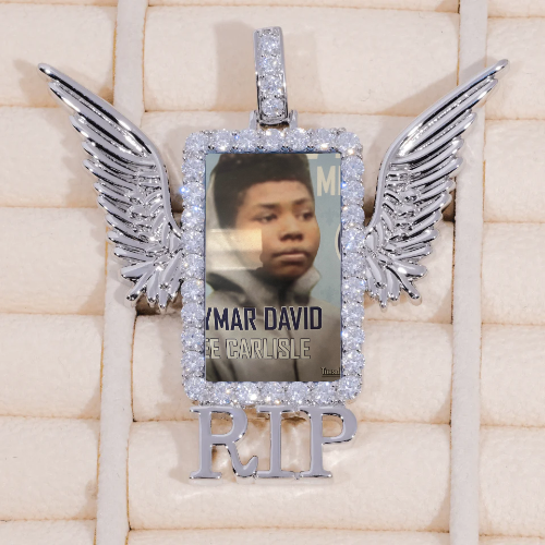 RIP WING 3D CUSTOM PICTURE PENDANT