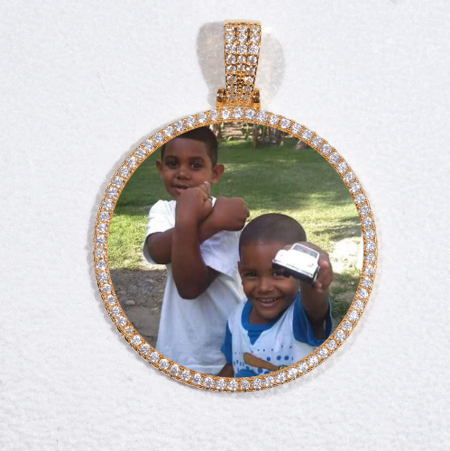 MEDIUM 3D CIRCLE CUSTOM PICTURE PENDANT