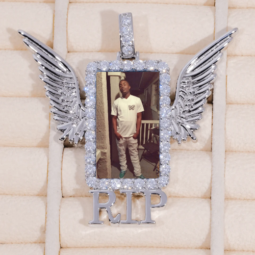 RIP WING 3D CUSTOM PICTURE PENDANT
