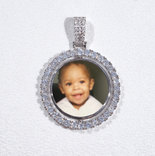 3D Spinning 2-Faced Custom Picture Pendant