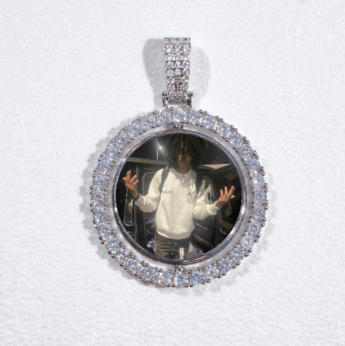 3D Spinning 2-Faced Custom Picture Pendant