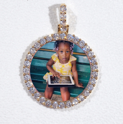 3D CIRCLE CUSTOM PICTURE PENDANT SMALL SIZE