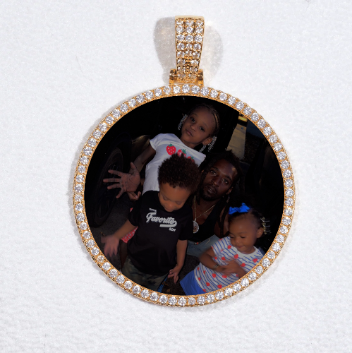 MEDIUM 3D CIRCLE CUSTOM PICTURE PENDANT