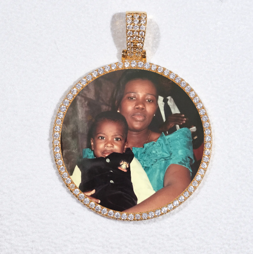 MEDIUM 3D CIRCLE CUSTOM PICTURE PENDANT