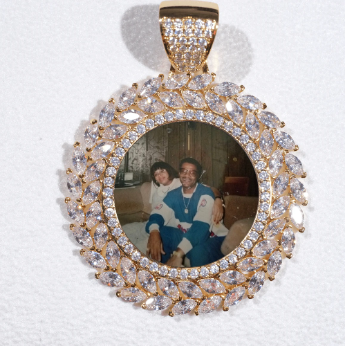 Large 3D Wheat Ear Custom Picture Pendant