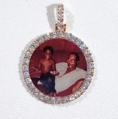 3D CIRCLE CUSTOM PICTURE PENDANT SMALL SIZE