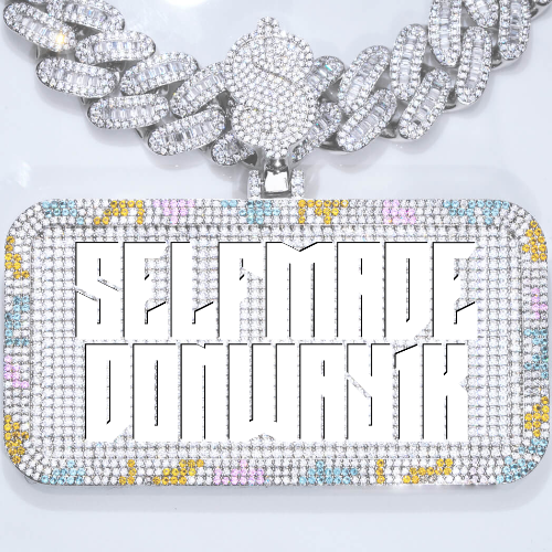 CUSTOM LETTER NECKLACE 3D COLORFUL SQUARE