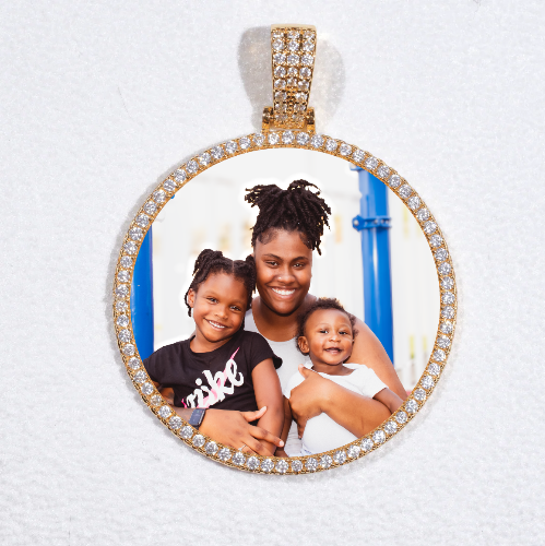 MEDIUM 3D CIRCLE CUSTOM PICTURE PENDANT