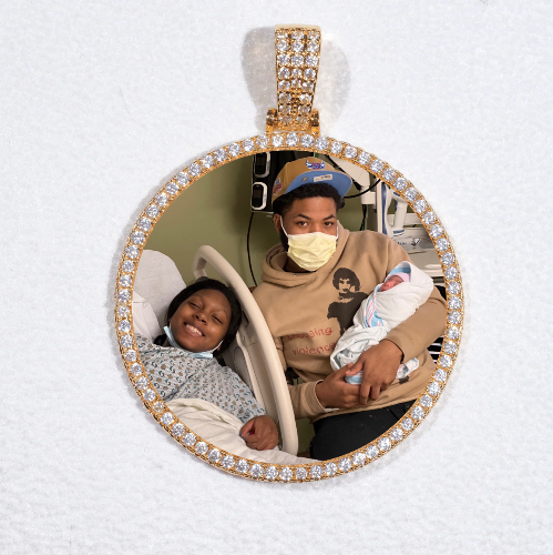 MEDIUM 3D CIRCLE CUSTOM PICTURE PENDANT