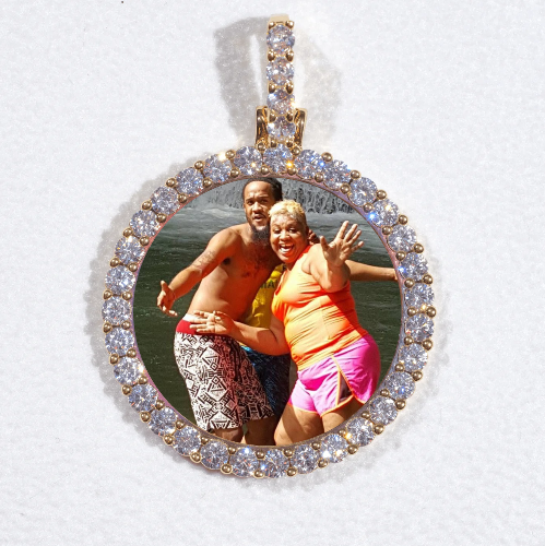 3D CIRCLE CUSTOM PICTURE PENDANT SMALL SIZE