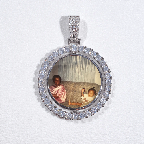 3D Spinning 2-Faced Custom Picture Pendant