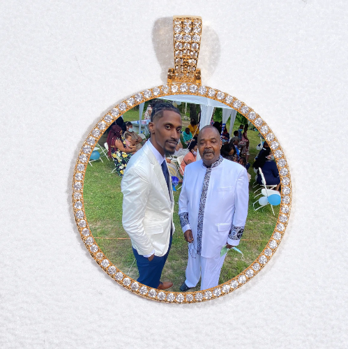 MEDIUM 3D CIRCLE CUSTOM PICTURE PENDANT