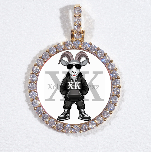 3D CIRCLE CUSTOM PICTURE PENDANT SMALL SIZE