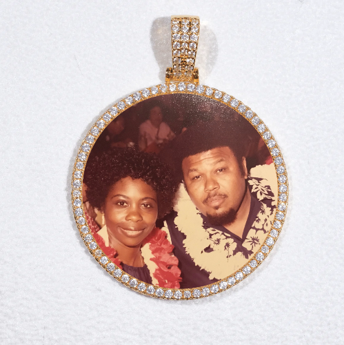 MEDIUM 3D CIRCLE CUSTOM PICTURE PENDANT