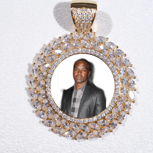 Large 3D Wheat Ear Custom Picture Pendant