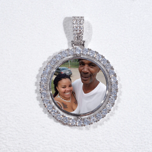 3D Spinning 2-Faced Custom Picture Pendant