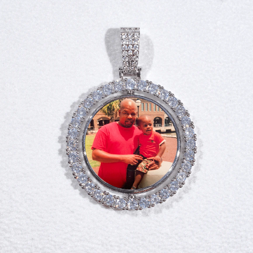 3D Spinning 2-Faced Custom Picture Pendant