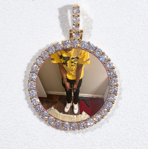 3D CIRCLE CUSTOM PICTURE PENDANT SMALL SIZE