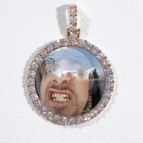 3D CIRCLE CUSTOM PICTURE PENDANT SMALL SIZE