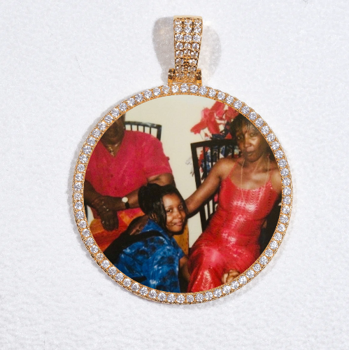 MEDIUM 3D CIRCLE CUSTOM PICTURE PENDANT