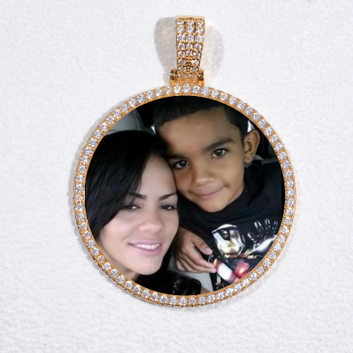 MEDIUM 3D CIRCLE CUSTOM PICTURE PENDANT