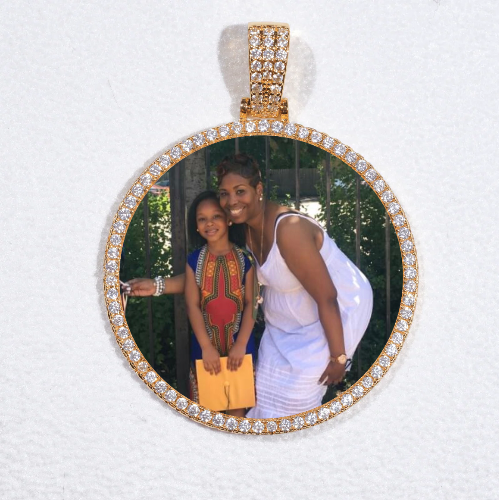 MEDIUM 3D CIRCLE CUSTOM PICTURE PENDANT