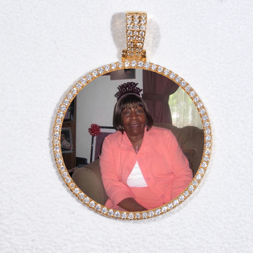 MEDIUM 3D CIRCLE CUSTOM PICTURE PENDANT