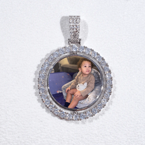 3D Spinning 2-Faced Custom Picture Pendant