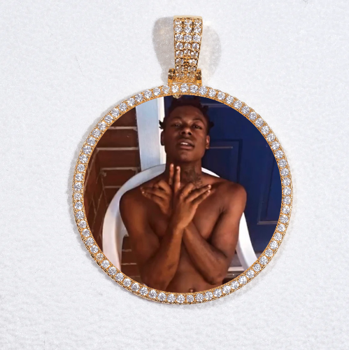 MEDIUM 3D CIRCLE CUSTOM PICTURE PENDANT