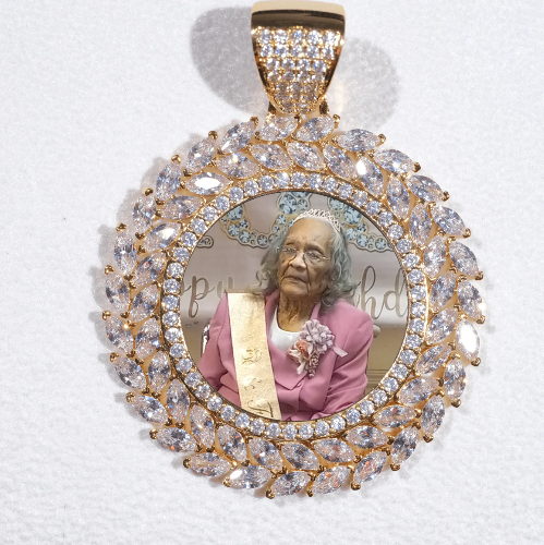 Large 3D Wheat Ear Custom Picture Pendant