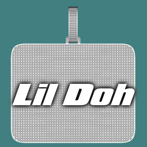 CUSTOM LETTER NECKLACE 3D BIG SQUARE