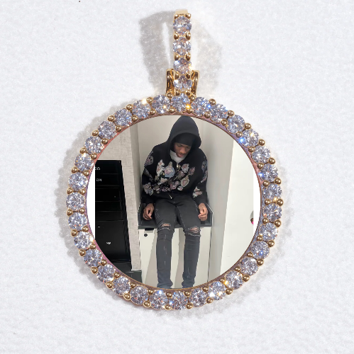 3D CIRCLE CUSTOM PICTURE PENDANT SMALL SIZE