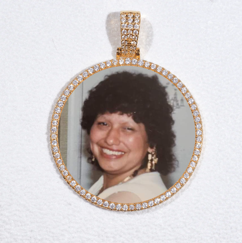 MEDIUM 3D CIRCLE CUSTOM PICTURE PENDANT