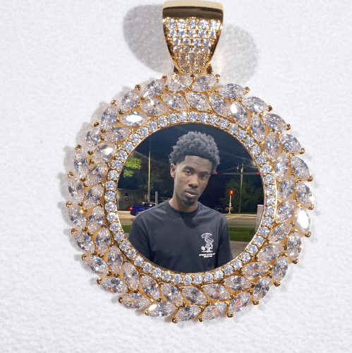 Large 3D Wheat Ear Custom Picture Pendant