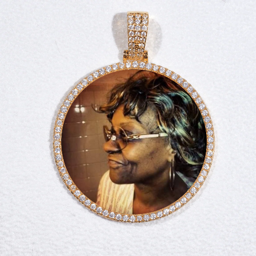 MEDIUM 3D CIRCLE CUSTOM PICTURE PENDANT