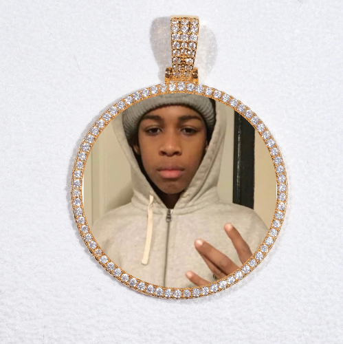 MEDIUM 3D CIRCLE CUSTOM PICTURE PENDANT