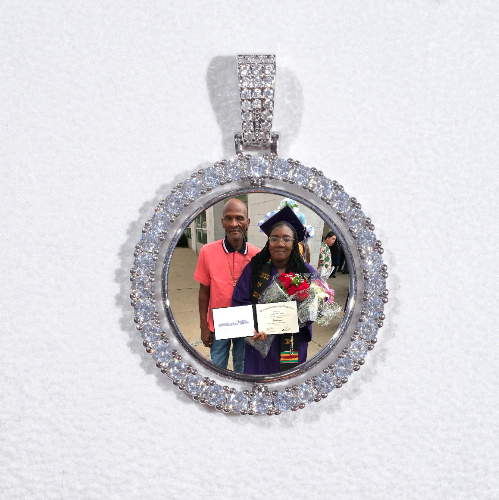 3D Spinning 2-Faced Custom Picture Pendant