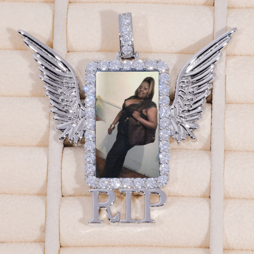 RIP WING 3D CUSTOM PICTURE PENDANT